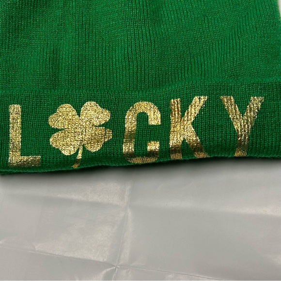 2 Beanies Be Warm On St Patrick's Day. Claire's Claire’s/Icing LUCKY Beanies. - Picture 11 of 15